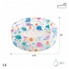 Piscina Bebé 3 Aros Animales Marinos 61x22 cm