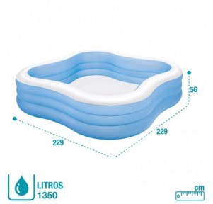 Piscina Familiar Hinchable 229x229x56cm