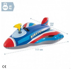 Avión Hinchable con Lanzador Agua 117x104 cm