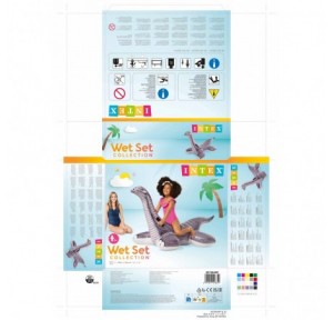 Figura Hinchable Dino con Asas 94x178 cm