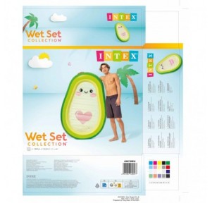 Colchoneta Hinchable Aguacate 165x114 cm