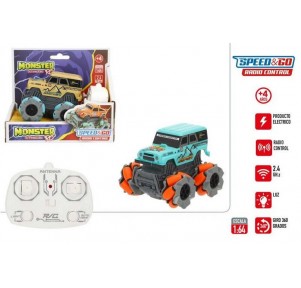 Coche Radiocontrol Derrape Con Ruedas Grandes