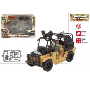 Set Militar Vehículo Con Soldado Y Accesorios