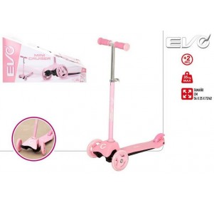 Evo Patinete 3 Ruedas Mini Cruiser Rosa