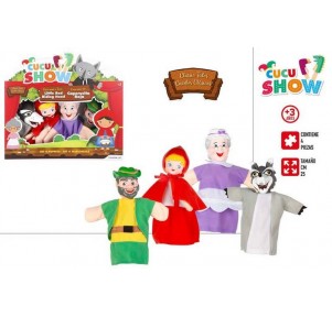 Set 4 Marionetas Caperucita Roja