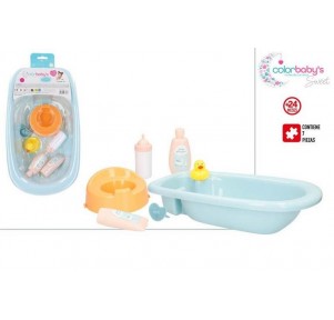 Set Bañera Accesorios Bebé Colorbaby´s