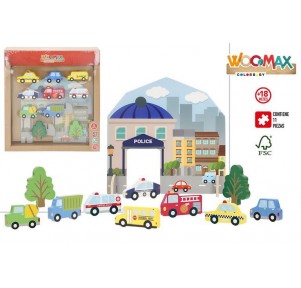 Set Figuras Madera City Adventure Woomax