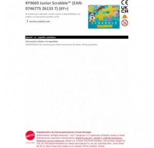 Juego Scrabble Junior