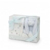 Set peluche conejito + mantita estrellas Interbaby
