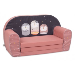Sofá Cama Infantil Rosa