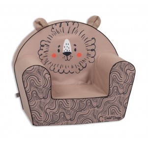 Sillón Infantil Orejitas Marrón León
