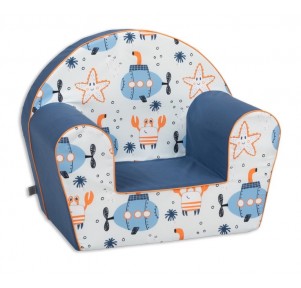 Sillón Infantil Azul Submarinos