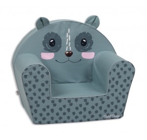 Sillón Infantil Orejitas Verde Apagado Oso