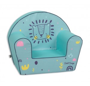Sillón Infantil Turquesa Oso