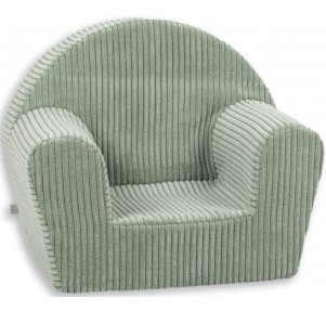 Sillón Infantil Verde Pana Gruesa
