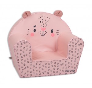 Sillón Infantil Orejitas Rosa Gato
