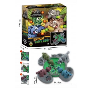 Juego Tragabolas Con Elefantes