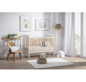 Cuna 120 X 60 Bari Blanco Natural Ikid