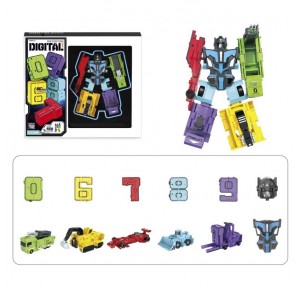 Robot Transformer Números Transformable Digital