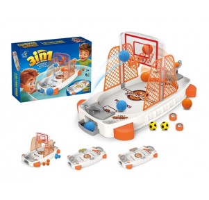 Juego 3 En 1 Baloncesto, Fútbol, Hockey Ball Games
