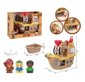 Barco Pirata Infantil 20x11x24 Cm
