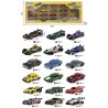 Set 20 Coches Metal 1:64 Mini Model