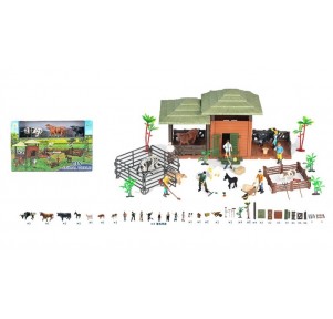 Granja Ganadería Con 3 Toros Animal World