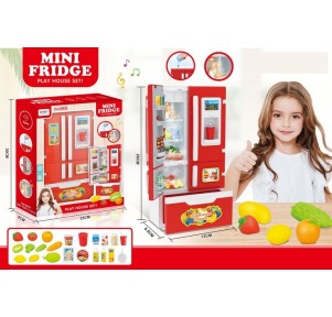 Frigorífico Doble Puerta Rojo Mini Fridge