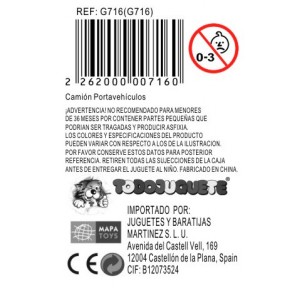 Camión Storage Contenedor+5 Vehículos