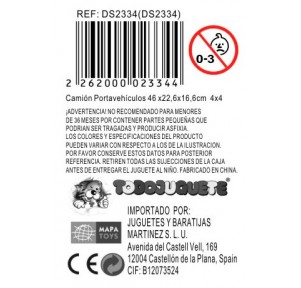 Camión Portavehículos Rampa 4 Coches Bracket Car