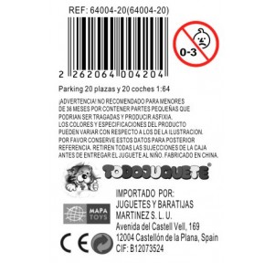 Parking 20 Plazas Con 20 Coches 1:64 Build