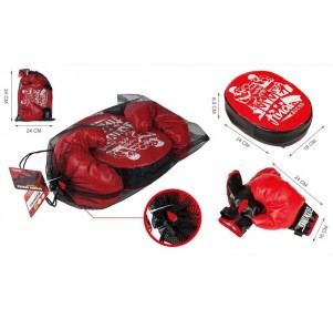 Set de Boxeo Guantes y Manopla de Precisión