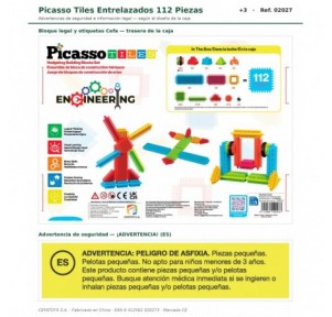 Picasso Tiles Bloques Entrelazados 112 piezas