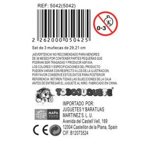 Pack 3 Muñecas K-Pop 30cm Modelos Surtidos