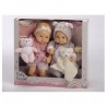 Set 2 Muñecos Bebé Mellizos 35cm y Accesorios 2Sdo
