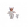 Muñeco Bebé 35cm Pijama Animalito + Peluche Surtid