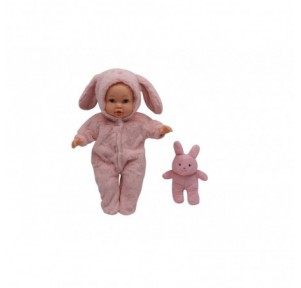 Muñeco Bebé 35cm Pijama Animalito + Peluche Surtid