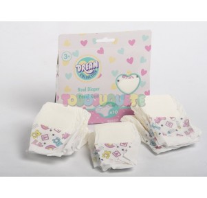 Set 10 Pañales de Plástico para Muñeco Dream
