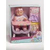 Muñeco Bebé 35 cm en Trona de 48 cm 2 surtidos