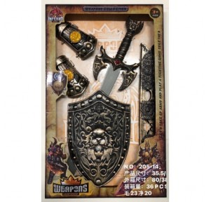 Set Escudo Con Espada Medieval Inferno Weapons