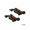 Set 4 Coches Metal 1:43 F1 Red BullBurago