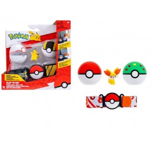 Pokemon Set de Cinturón Con Poke Balls Clip N Go