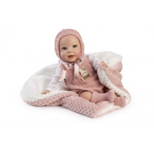 Reborn Aria 38cm Quality Pelele Lana Rosa
