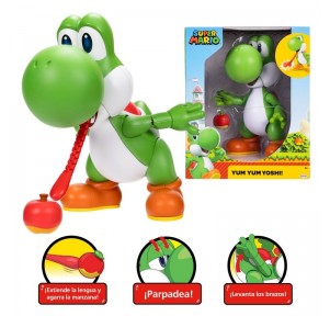 Super Mario Figura Interactiva Yoshi 30cm Lengua