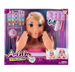 Busto Maquillaje Y Peluquería 20 Piezas Anlily