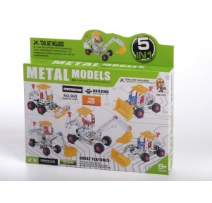 Excavadora 5 En 1 Metal Blocks 139 Piezas