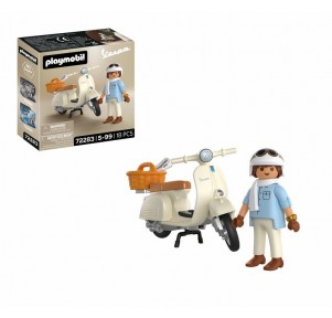 Vespa 80 Aniversario Estilo Clásico Playmobil