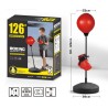 Set Boxeo Guantes Y Punching Ball Con Pie 126 Cm
