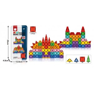 100 Piezas Magnéticas 3d Estuche Lata