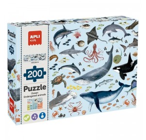 Puzzle 200 Animales Amenazados Marinos